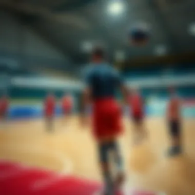 Training Session of Belarusian Volleyball Players Training session of Belarusian volleyball players