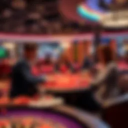 Live dealer gaming table showcasing immersive experience