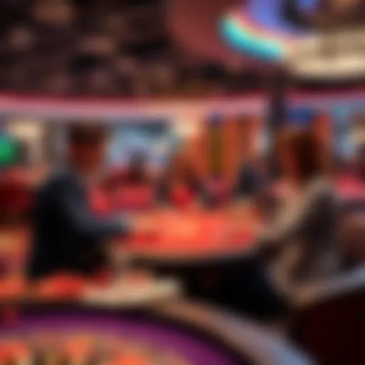 Live dealer gaming table showcasing immersive experience