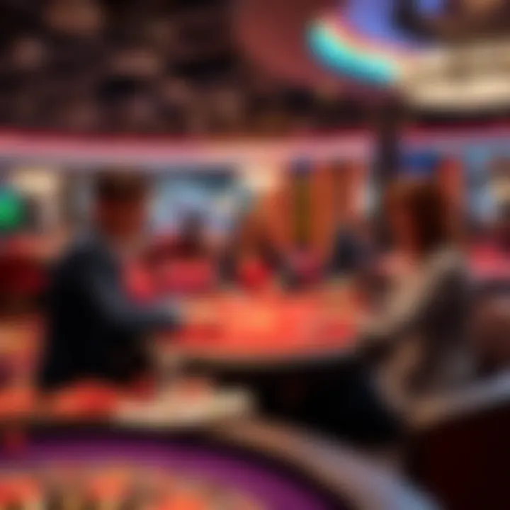 Live dealer gaming table showcasing immersive experience