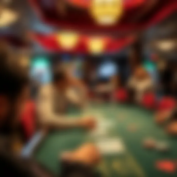 Casino environment where card counting is practiced