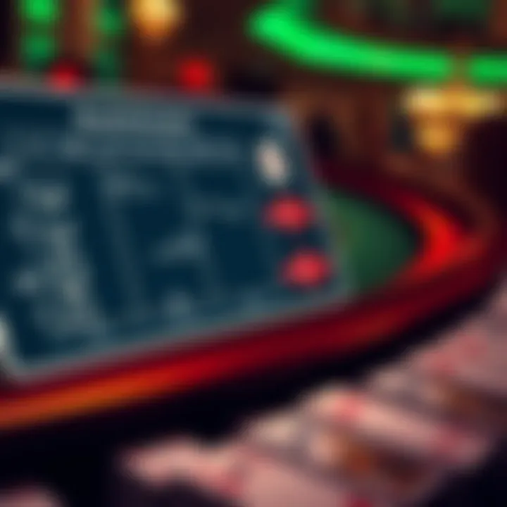 A strategy chart illustrating optimal moves in blackjack