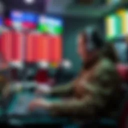 Visual representation of online betting environments