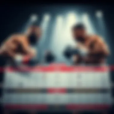 A strategic analysis chart comparing both boxers