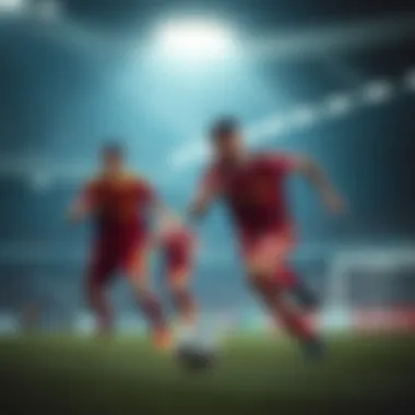 Malta football league match in action