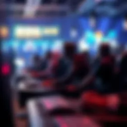 Illustration depicting the evolution of esports over the years