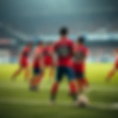 Tactical formation of Japan U23 football team during a match