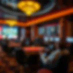 Illustration depicting online casino environment