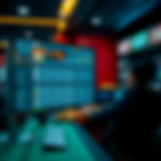 Digital interface showcasing betting strategies