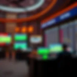 Dynamic betting environment showcasing various sports events