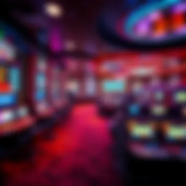 High-Tech Casino Environment High-tech casino environment with multiple screens