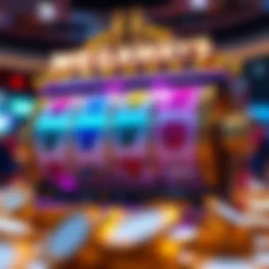 An engaging visual representation of Megaways slot mechanics with cascading reels and variable ways to win.