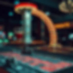 A visually striking representation of online casino platforms highlighting their illicit nature