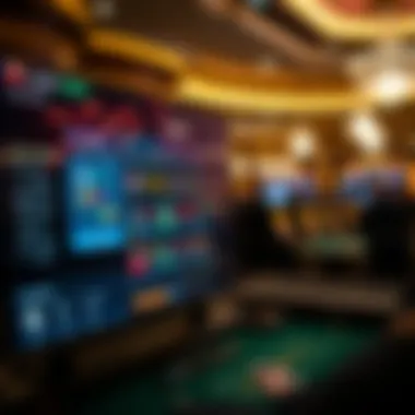 User interface of online casino