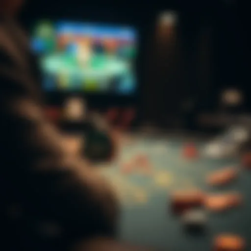 Virtual gaming table setup