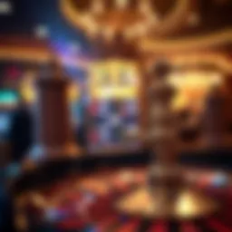 The elegance of a roulette wheel in a digital casino