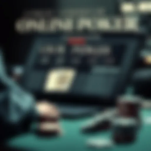 A detailed infographic showcasing the history of online poker