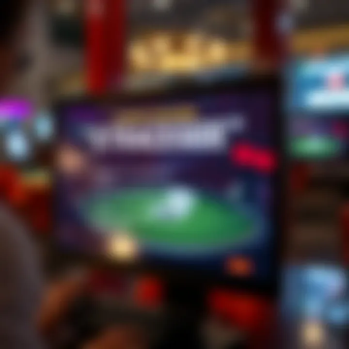 Strategic tips for winning at online poker displayed on a digital screen