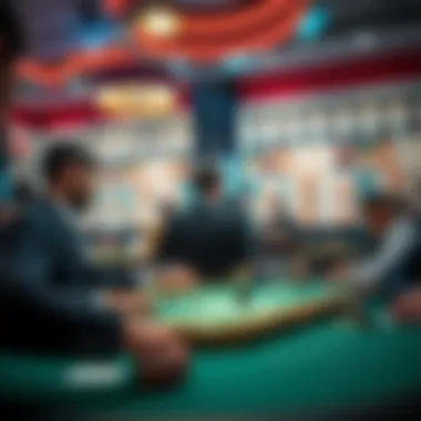 Strategic Planning: Enhancing Your Baccarat Skills Illustration of players strategizing before a game