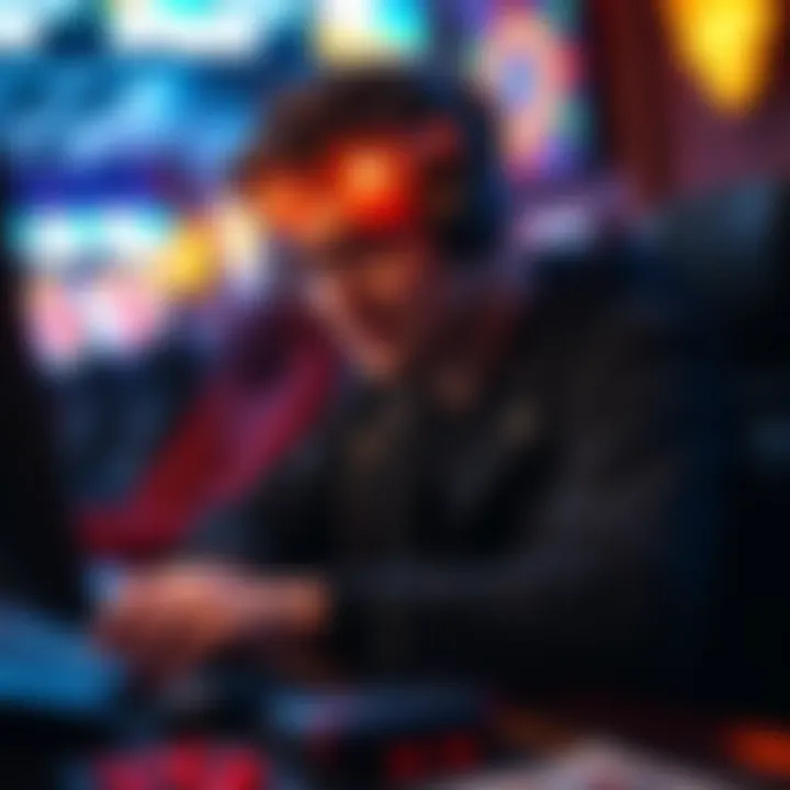 Conceptual image illustrating psychological aspects of online gaming