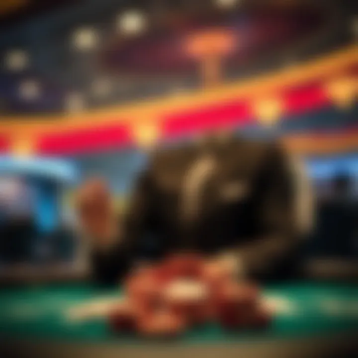 A conceptual art piece illustrating responsible gambling practices