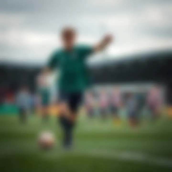 A historic photo showcasing the evolution of football in Reykjavik over the years.