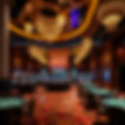 Luxurious interior of a Seoul casino