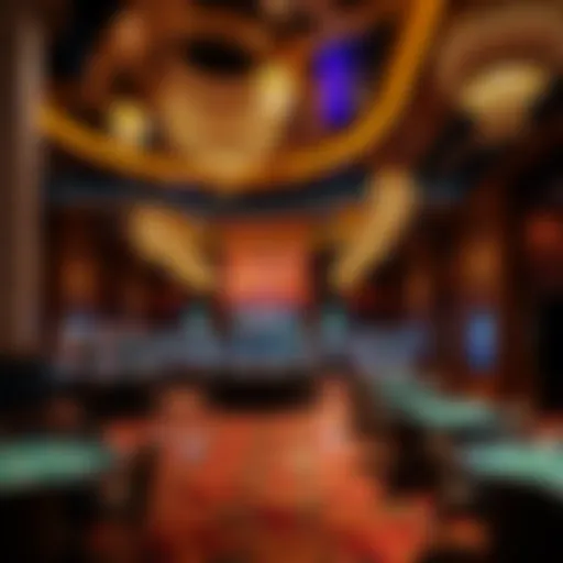 Luxurious interior of a Seoul casino