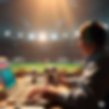 Illustration showcasing sports betting analysis techniques