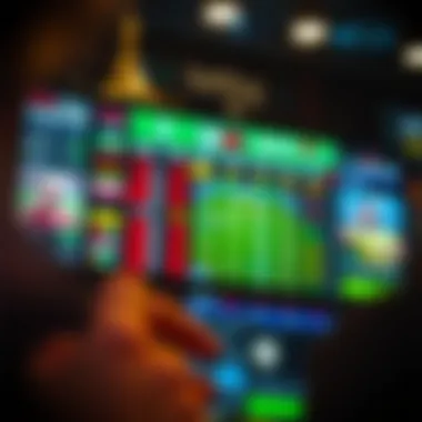 Dynamic live betting interface showcasing real-time odds