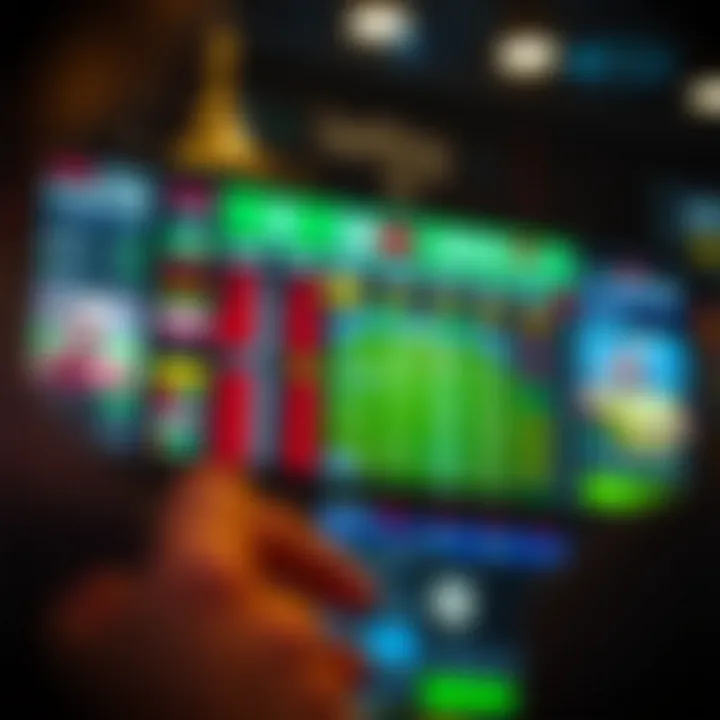 Dynamic live betting interface showcasing real-time odds