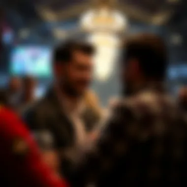 Visual representation of betting community interaction